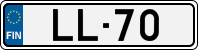License plate of Finland, Cars