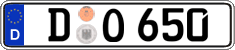 German license plate, Regular plates