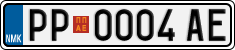 License plate of North Macedonia, Regular plates (2012)