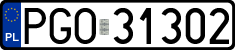 License plates of Poland, Regular car plates