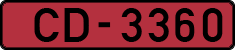 License plate of Latvia, Diplomatic