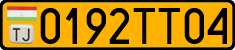 License plate of Tajikistan, Public transport (2009)