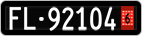 License plate of Liechtenstein, Provisional