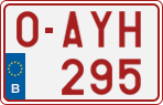 License plate of Belgium, Regular plates (2010)