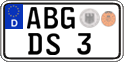 German license plate, Regular plates
