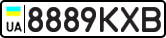 License plate USSR, State-owned cars (1977)
