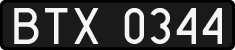 License plates of Poland, 1976 year system