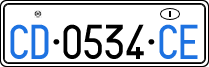 License plate of Italy, Diplomatic