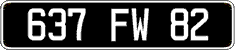 French license plate, FNI