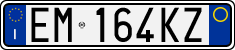License plate of Italy, Cars (1994 year series)
