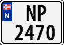 License plate of Norway, Trailers, motorcycles, special vehicles