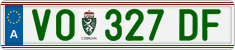 License plate of Austria, Regular plates
