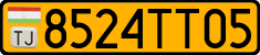 License plate of Tajikistan, Public transport (2009)