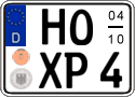 German license plate, Seasonal plates