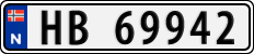 License plate of Norway, Cars
