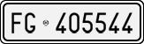 License plate of Italy, Cars (1927 year series)