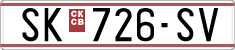License plate of North Macedonia, Regular plates (1993)