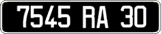 French license plate, FNI