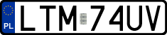 License plates of Poland, Regular car plates