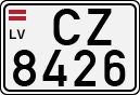 License plate of Latvia, Regular car plates