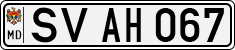 License plate of Moldova, Cars (1992)