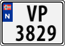 License plate of Norway, Trailers, motorcycles, special vehicles