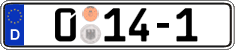 German license plate, Diplomatic