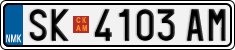 License plate of North Macedonia, Regular plates (2012)