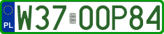 License plates of Poland, Professional plates