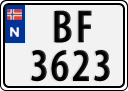 License plate of Norway, Trailers, motorcycles, special vehicles