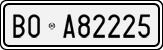 License plate of Italy, Cars (1927 year series)
