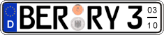 German license plate, Seasonal plates