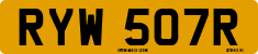 License plate of the United Kingdom, 1963 year system