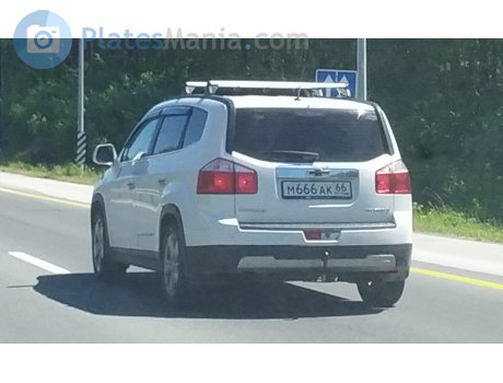 м666ак66, Chevrolet Orlando
