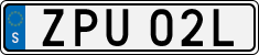 License plate of Sweden, Regular plates