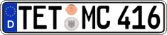 German license plate, Regular plates