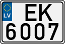 License plate of Latvia, Regular car plates