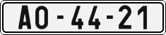 License plate of the Czech Republic, Cars (1960)