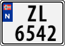 License plate of Norway, Trailers, motorcycles, special vehicles