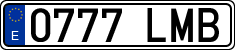 License plates of Spain, Ordinary (2000)