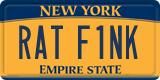 New York, Vanity Plates