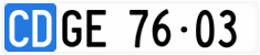 License plate of Switzerland, Diplomatic