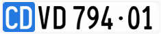License plate of Switzerland, Diplomatic