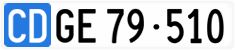 License plate of Switzerland, Diplomatic