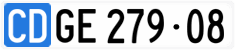 License plate of Switzerland, Diplomatic