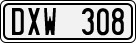 License plate of Sweden, Regular plates