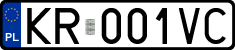 License plates of Poland, Regular car plates