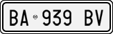 License plate of Italy, Cars (1994 year series)