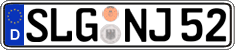 German license plate, Regular plates