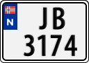 License plate of Norway, Trailers, motorcycles, special vehicles